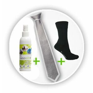 nanosilver Pánský set, kravata + ponožky + sprej nanosilver obraz