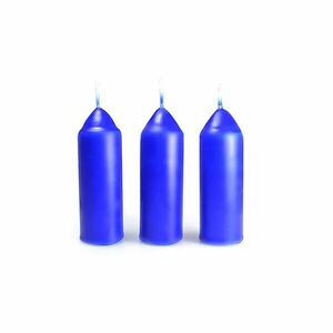 Svíčky UCO, plněné citronelou 3 ks, modré obraz