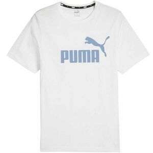 Puma ESSENTIALS LOGO Pánské triko, bílá, velikost obraz