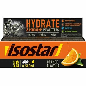 Isostar TABLETY BOX POWERTABS 120 G POMERANČ Rozpustný isotonický nápoj v tabletách, , velikost obraz
