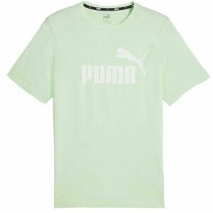 Puma ESSENTIALS LOGO Pánské triko, světle zelená, velikost obraz