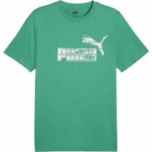 Puma GRAPHIC NO.1 LOGO TEE Pánské triko, zelená, velikost obraz