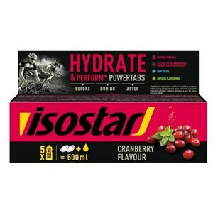 Isostar TABLETY BOX 120 G BRUSINKA Rozpustný isotonický nápoj v tabletách, , velikost obraz