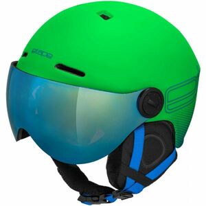 Etape SPEEDY PRO Dětská lyžařská přilba s visorem, zelená, velikost obraz