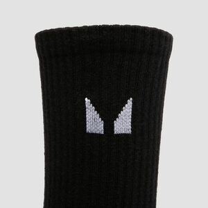 MP Unisex Socks (3 Pack) - Black - UK 9-11 obraz
