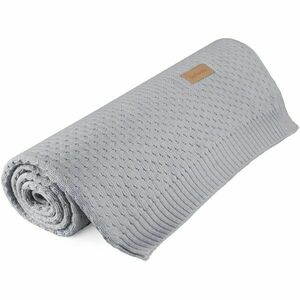 BEZTROSKA KNITTED BLANKET Pletená deka, šedá, velikost obraz