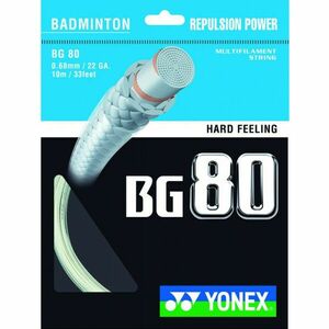 Yonex BG 80 Badmintonový výplet, bílá, velikost obraz