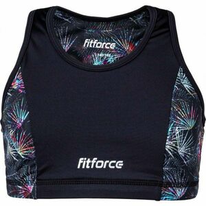 Fitforce SNOOTY Dívčí fitness podprsenka, černá, velikost obraz