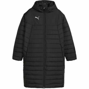 Puma TEAMFINAL BENCH JACKET Pánská zimní bunda, černá, velikost obraz