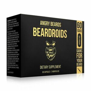 ANGRY BEARDS Doplněk stravy Beardroids - Vitamíny na růst vousů 60 ks obraz