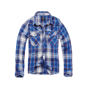 Brandit Kostkovaná košile s dlouhým rukávem, tmavě modrá - M obraz