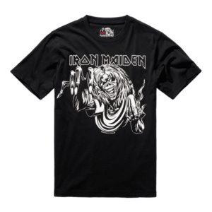 Brandit Iron Maiden Tričko Eddy Glow, černé - M obraz