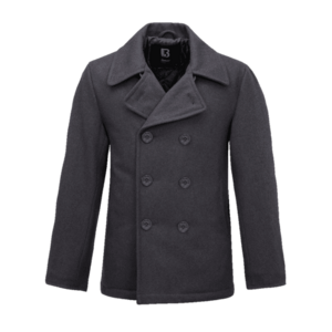 Brandit Pea Coat Kabát, antracitová barva - M obraz