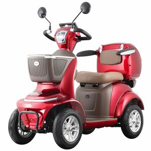 Elektrický čtyřkolový vozík inSPORTline Lubica červená obraz