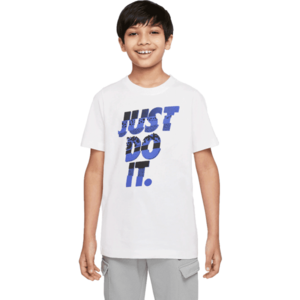 Nike SPORTSWEAR CORE BRANDMARK 1 Chlapecké tričko, bílá, velikost obraz