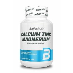Calcium Zinc Magnesium - Biotech USA 100 tbl obraz