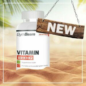 Vitamin D3 + K1 + K2 - GymBeam 120 kaps. obraz