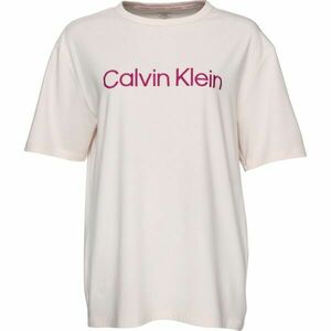 Calvin Klein S/S CREW NECK Dámské pyžamové triko, bílá, velikost obraz