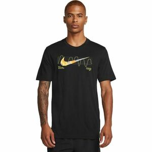 Nike DRI-FIT Pánské běžecké tričko, černá, velikost obraz