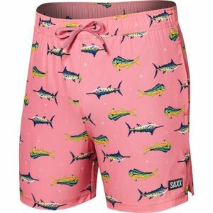 SAXX OH BUOY 2N1 Pánské plavecké šortky, růžová, velikost obraz