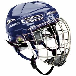 Bauer RE-AKT 100 YTH COMBO Dětská hokejová helma s mřížkou, tmavě modrá, velikost obraz