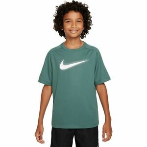 Nike DRI-FIT MULTI+ Chlapecké tričko, tmavě zelená, velikost obraz