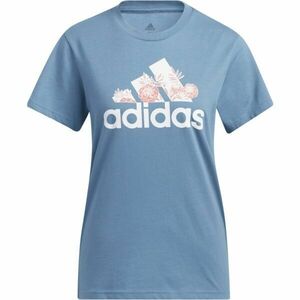 adidas FLORAL Dámské tričko, modrá, velikost obraz