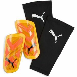 Puma ULTRA FLEX SLEEVE Fotbalové chrániče, oranžová, velikost obraz