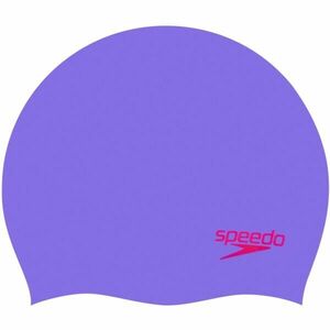 Speedo MOULDED SILC CAP JU Juniorská plavecká čepice, fialová, velikost obraz
