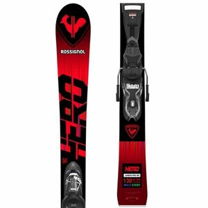 Rossignol HERO JUNIOR XPRESS + JR EXPRESS 7 GW Dětské sjezdové lyže, červená, velikost obraz