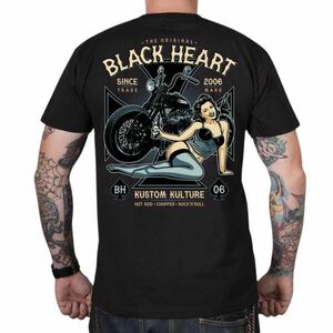 Triko BLACK HEART Ava černá 3XL obraz