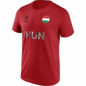 FANATICS UEFA EURO 2024 HUNGARY NATION FLAG Pánské triko, červená, velikost obraz