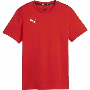 Puma TEAMGOAL CASUALS TEE JR Chlapecké sportovní triko, červená, velikost obraz