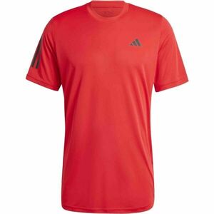 adidas CLUB 3-STRIPES TENNIS Pánské tenisové triko, červená, velikost obraz
