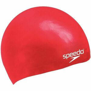 Speedo MOULDED SILC CAP JU Juniorská plavecká čepice, červená, velikost obraz