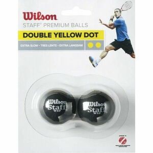 Wilson STAFF SQUASH 2 BALL DBL YEL DOT Squashový míček, žlutá, velikost obraz