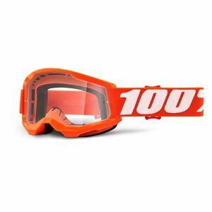 Dětské motokrosové brýle 100% Strata 2 Youth Orange oranžová, čiré plexi obraz