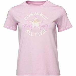 Converse CHUCK PATCH INFILL TEE Dámské triko, růžová, velikost obraz