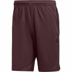 adidas TRAIN ESSENTIALS PIQUÉ 3-STRIPES SHORTS Pánské tréninkové kraťasy, vínová, velikost obraz