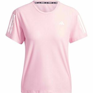adidas OWN THE RUN T-SHIRT Dámské běžecké triko, růžová, velikost obraz