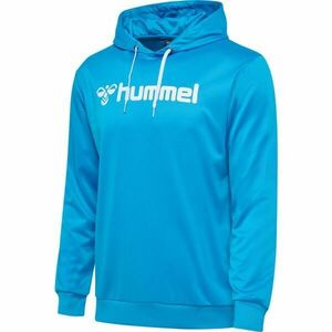 Hummel LOGO HOODIE Pánská mikina, světle modrá, velikost obraz