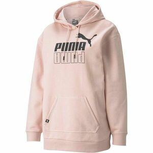 Puma POWER ELONGATED HOODIE Dámská mikina, růžová, velikost obraz