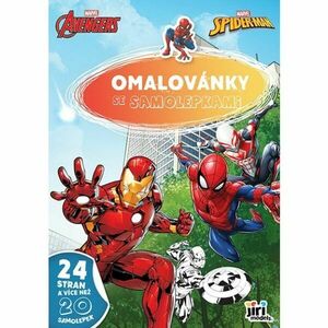 MARVEL A4 MARVEL Omalovánky se samolepkami, mix, velikost obraz