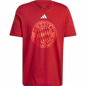 adidas FC BAYERN DNA GRAPHIC Pánské triko, červená, velikost obraz