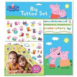 PRASÁTKO PEPPA BIG TATTOO SET Velký set s tetováním, mix, velikost obraz