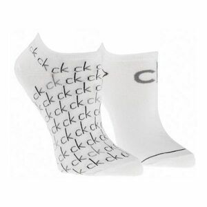Calvin Klein 2PK REPEAT LOGO Dámské ponožky, bílá, velikost obraz