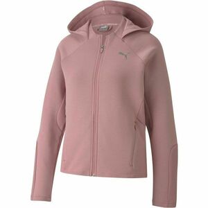 Puma EVOSTRIP FULL ZIP-HOODIE Dámská mikina, růžová, velikost obraz