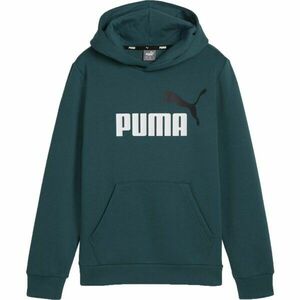 Puma ESSENTIALS + BIG LOGO HOODIE Chlapecká mikina, zelená, velikost obraz