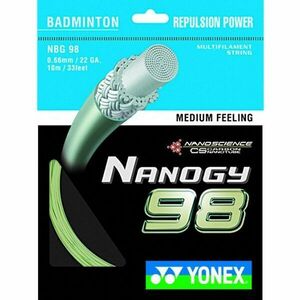 Yonex NANOGY 98 Badmintonový výplet, zlatá, velikost obraz