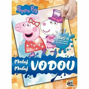 PRASÁTKO PEPPA MALUJ VODOU PRASÁTKO PEPPA Omalovánky, mix, velikost obraz